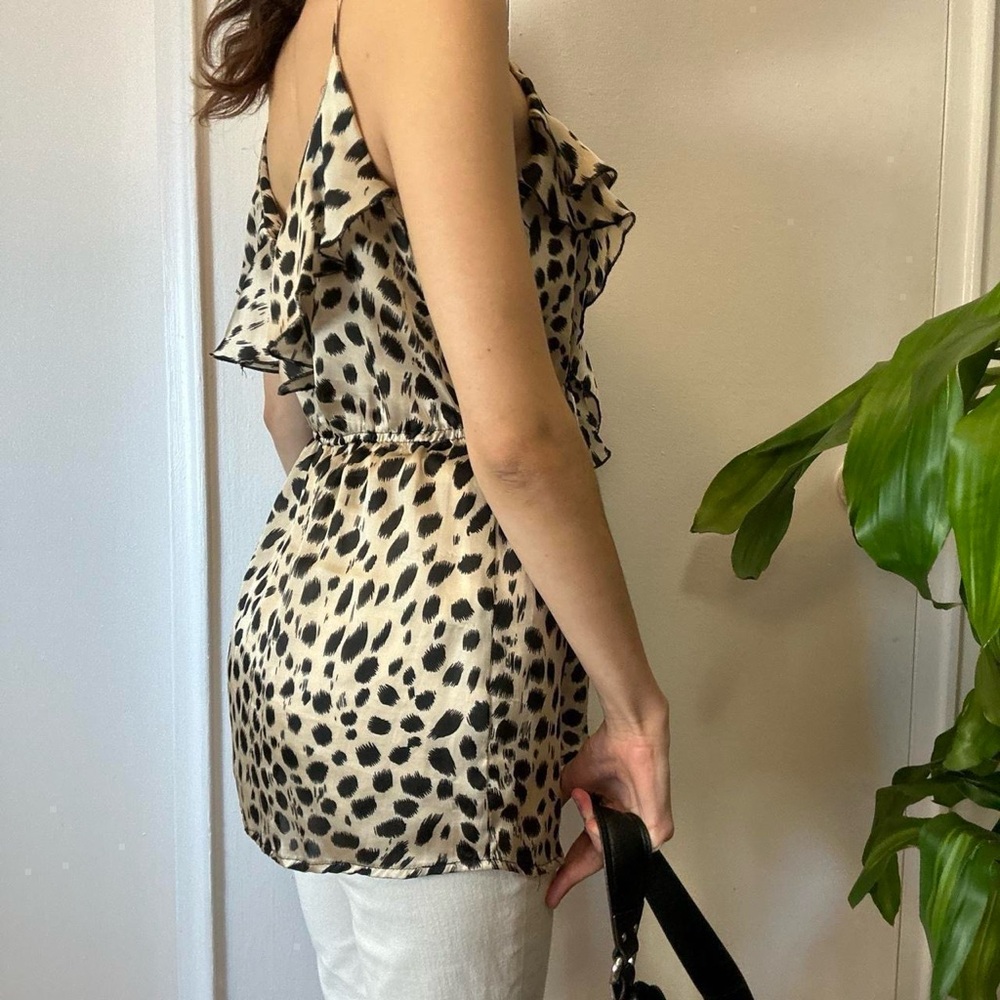 Leopard Print Ruffled Tank Top 🤎 - Picture 7 of 8